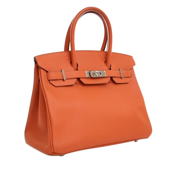 Pre-owned Hermès Epsom Birkin Retourne 30 Orange