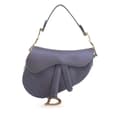 Pikkukuva 1 / 10: Pre-owned Dior Mini Satin Crystal Embellished Saddle Purple