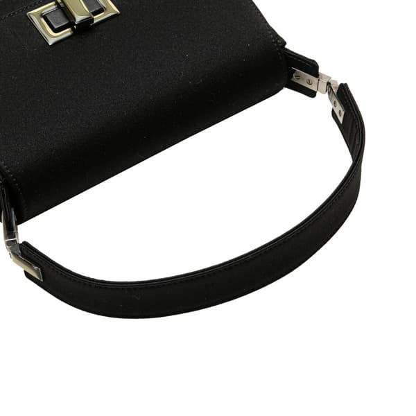 Pre-owned Gucci Satin Handbag Black