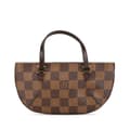 Miniatyrbilde 1 av 10: Pre-owned Louis Vuitton Damier Ebene Manosque Pochette Brown