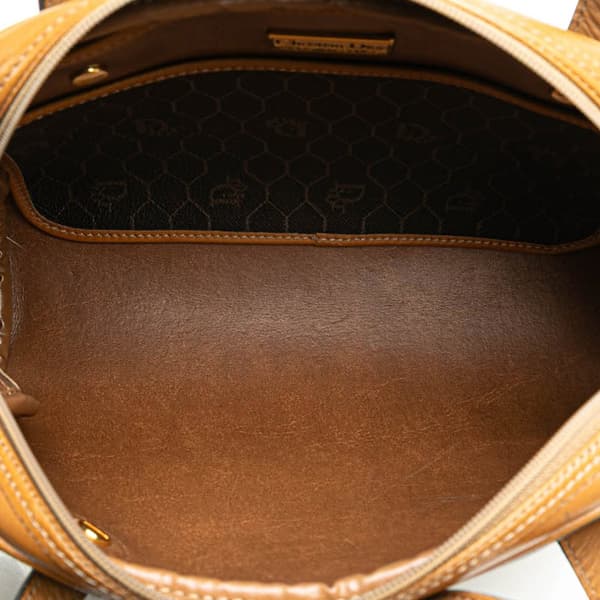 Pre-owned Dior Honeycomb Coated Canvas Handbag Black