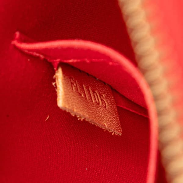 Pre-owned Louis Vuitton Monogram Vernis Alma BB Red