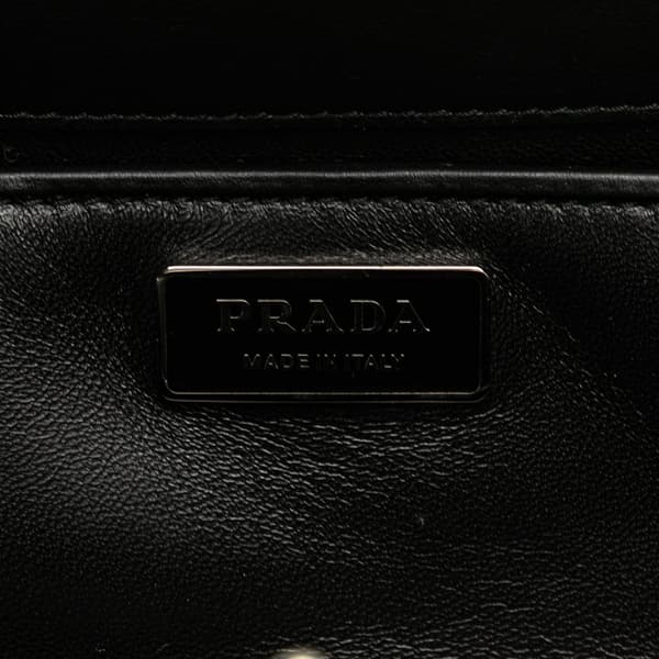 Pre-owned Prada Leather Baiadera Frame Bag Red