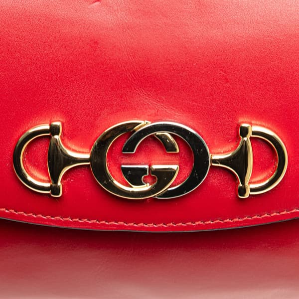 Pre-owned Gucci Small Leather Zumi Satchel Red