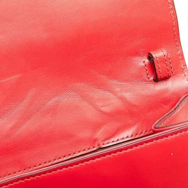 Pre-owned Gucci Small Leather Zumi Satchel Red