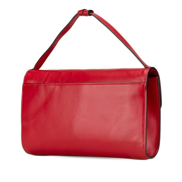 Pre-owned Gucci Small Leather Zumi Satchel Red