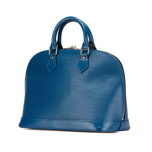 Pre-owned Louis Vuitton Epi Alma PM Blue