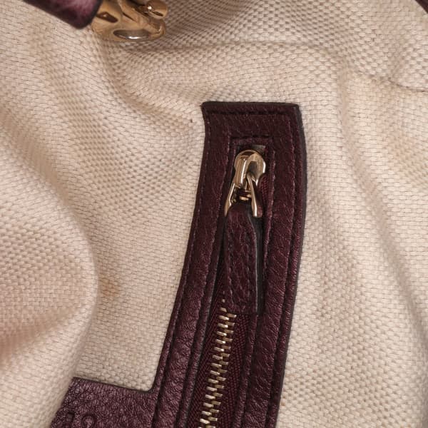 Pre-owned Gucci Small Leather Soho Satchel Red