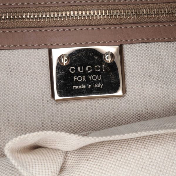 Pre-owned Gucci Medium Diamante Perforated Calfskin New Jackie Satchel Brown