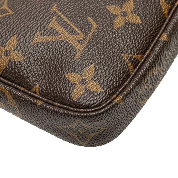 Pre-owned Louis Vuitton Monogram Mini Pochette Accessoires Brown