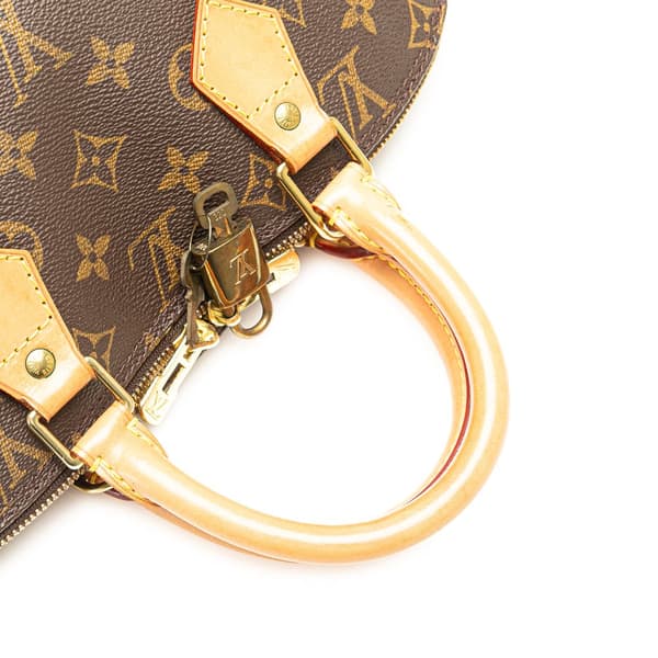 Pre-owned Louis Vuitton Monogram Alma PM Brown
