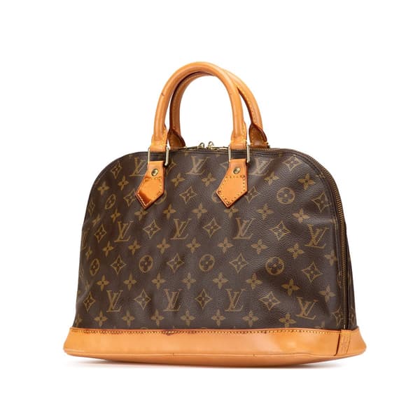 Pre-owned Louis Vuitton Monogram Alma PM Brown