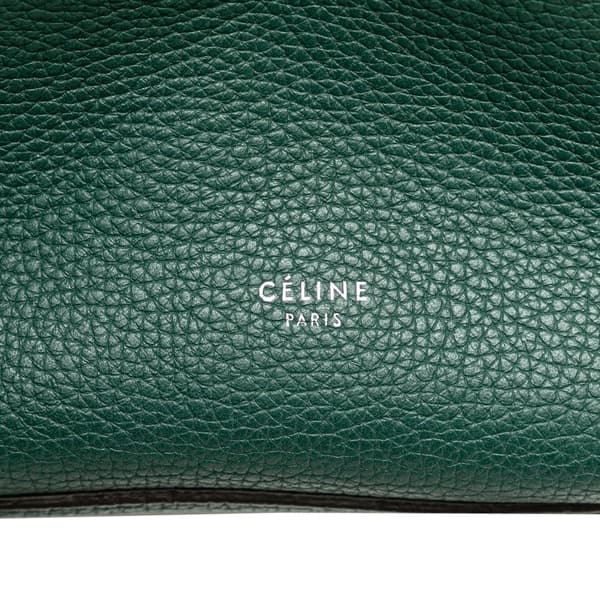 Pre-owned Celine Small Leather Big Bag Green