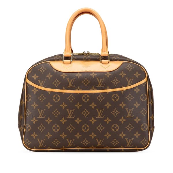Pre-owned Louis Vuitton Monogram Deauville Brown