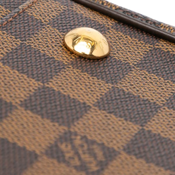 Pre-owned Louis Vuitton Damier Ebene Trevi PM Brown