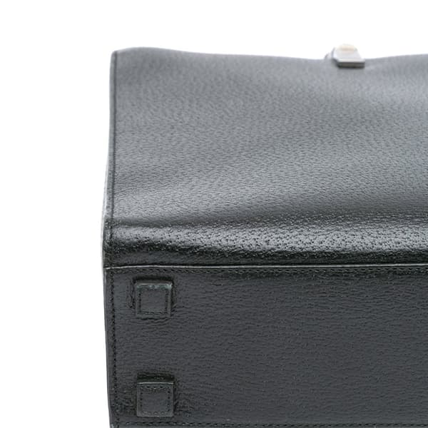 Pre-owned Gucci Leather Bamboo Satchel Black