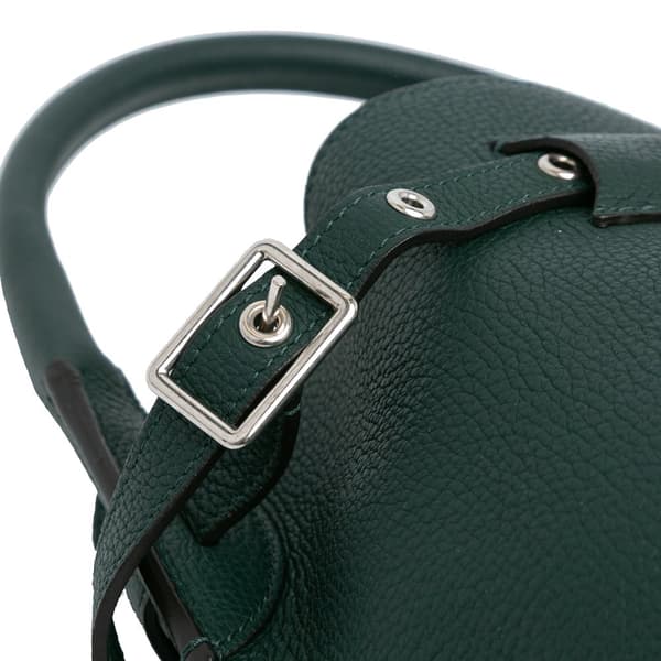 Pre-owned Celine Nano Leather Big Bucket Bag Green