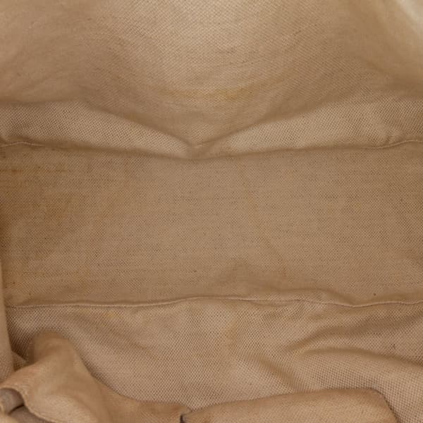 Pre-owned Gucci GG Canvas Sukey Satchel Brown