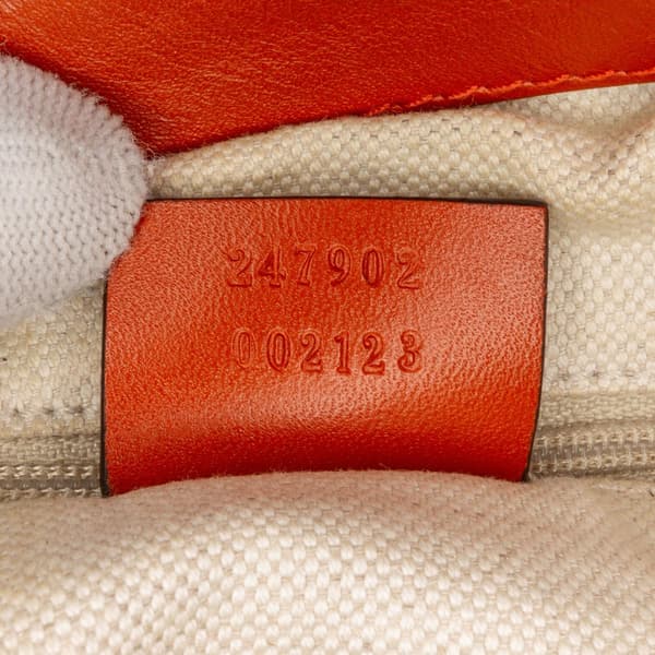 Pre-owned Gucci GG Canvas Sukey Satchel Brown