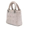 Pikkukuva 2 / 10: Pre-owned Dior Mini Iridescent Lambskin Cannage Lady Dior Pink