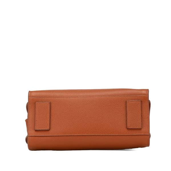 Pre-owned Saint Laurent Baby Leather Sac De Jour Satchel Brown