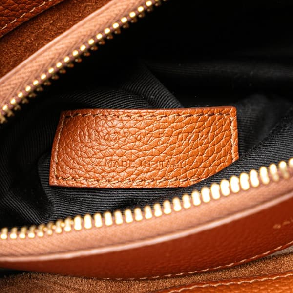 Pre-owned Saint Laurent Baby Leather Sac De Jour Satchel Brown