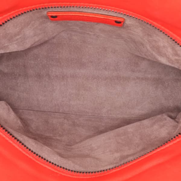 Pre-owned Bottega Veneta Nappa Intrecciato Satchel Red