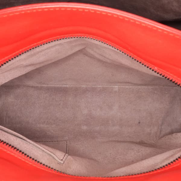 Pre-owned Bottega Veneta Nappa Intrecciato Satchel Red