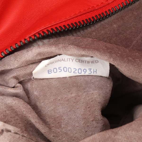 Pre-owned Bottega Veneta Nappa Intrecciato Satchel Red