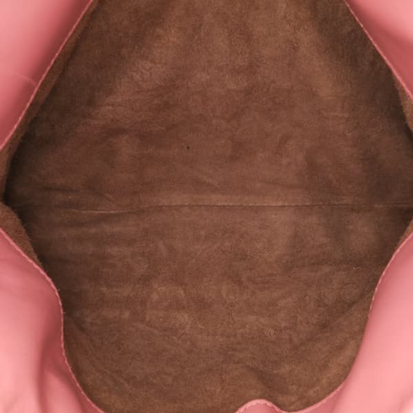 Pre-owned Bottega Veneta Small Nappa Intrecciato Roma Satchel Pink