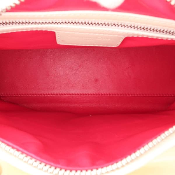 Pre-owned Dior Medium Raffia Lady Dior Brown