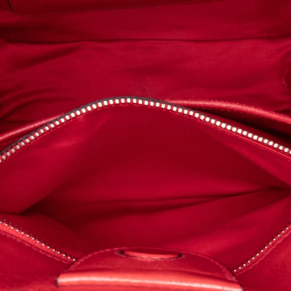 Pre-owned Miu Miu Leather Satchel Red
