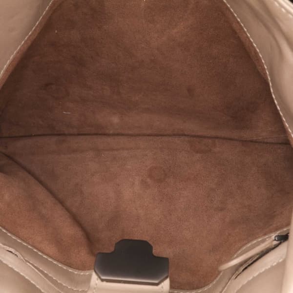 Pre-owned Bottega Veneta Small Nappa Intrecciato Roma Satchel Brown