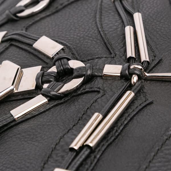 Pre-owned Gucci Leather Horsebit Techno Satchel Black