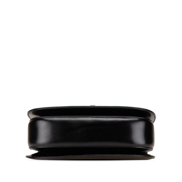 Pre-owned Gucci Calfskin Bamboo Night Black