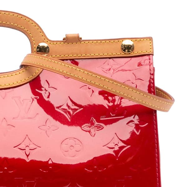 Pre-owned Louis Vuitton Monogram Vernis Roxbury Drive Red