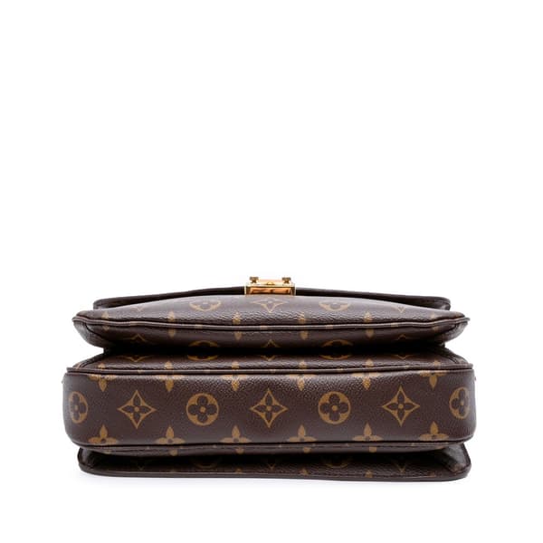 Pre-owned Louis Vuitton Monogram Pochette Metis Brown