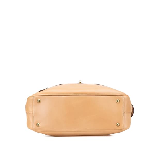 Pre-owned Gucci Leather Satchel Brown