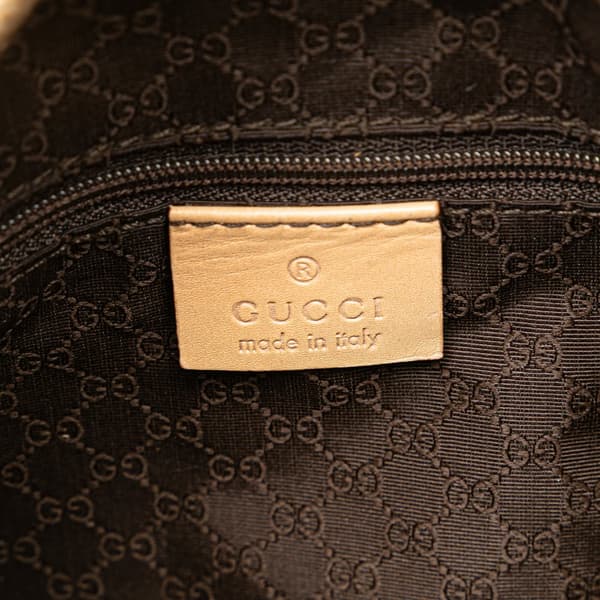 Pre-owned Gucci Leather Satchel Brown