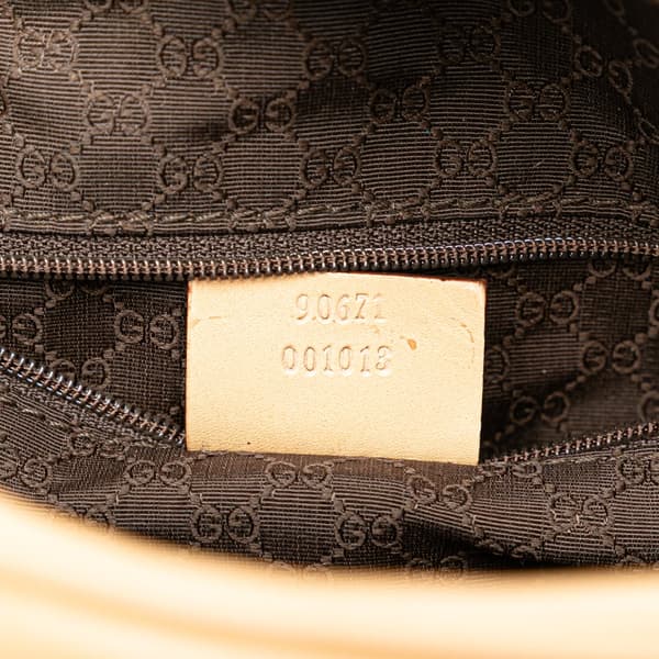 Pre-owned Gucci Leather Satchel Brown