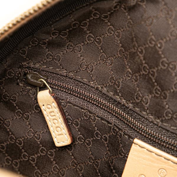 Pre-owned Gucci Leather Satchel Brown
