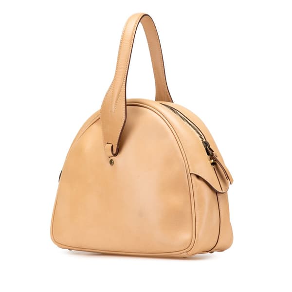 Pre-owned Gucci Leather Satchel Brown