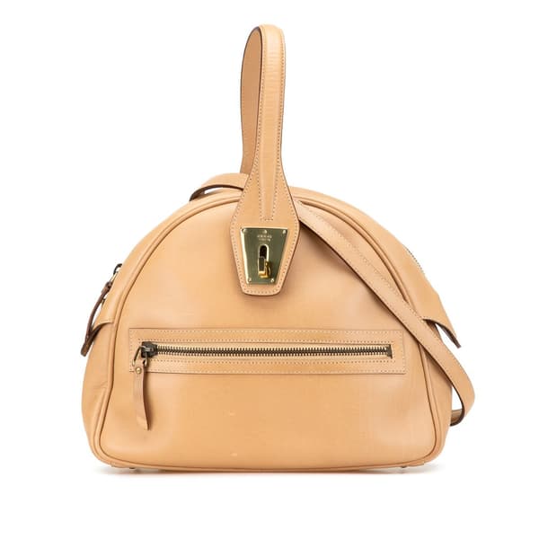 Pre-owned Gucci Leather Satchel Brown