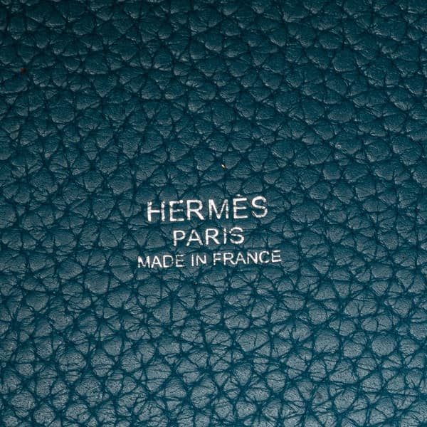Pre-owned Hermès Clemence Picotin Lock 18 Blue