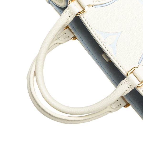 Pre-owned Louis Vuitton Bicolor Monogram Empreinte Giant Onthego PM White