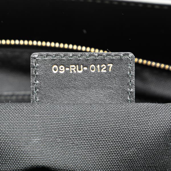 Pre-owned Dior Leather D Bee Satchel Black