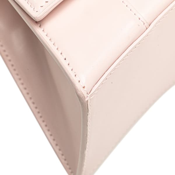 Pre-owned Balenciaga Small Leather Hourglass Top Handle Bag Pink