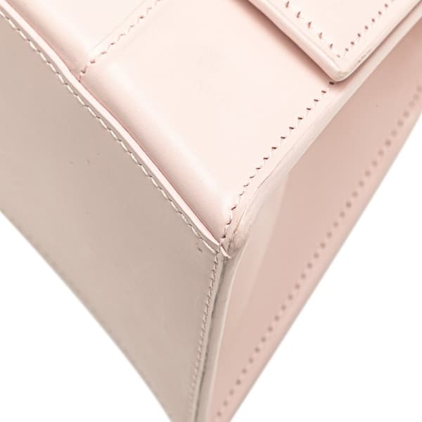 Pre-owned Balenciaga Small Leather Hourglass Top Handle Bag Pink