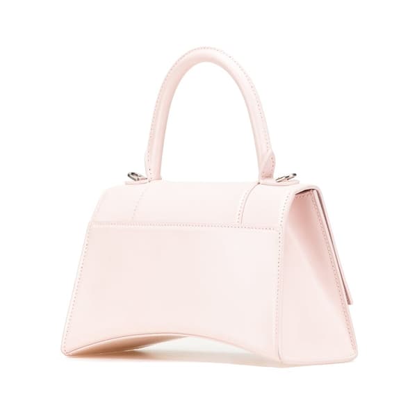 Pre-owned Balenciaga Small Leather Hourglass Top Handle Bag Pink