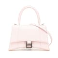 Miniatyrbillede 1 af 10: Pre-owned Balenciaga Small Leather Hourglass Top Handle Bag Pink